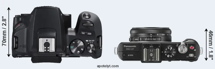 Compare SL3 versus LX7 top