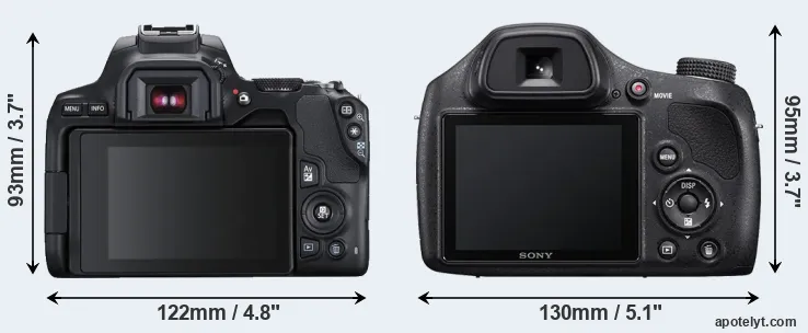 Comparison SL3 or H400 rear