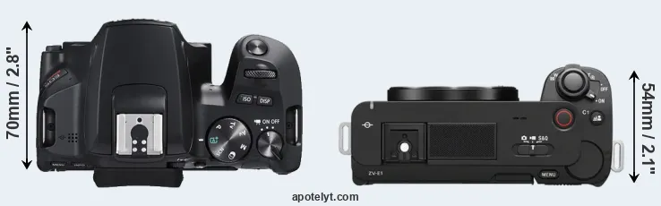 Compare SL3 versus ZV-E1 top