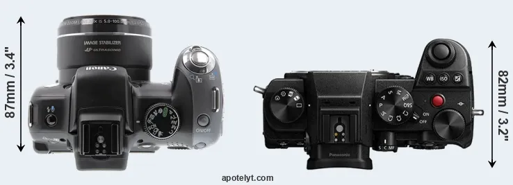 Compare SX10 versus S5 top