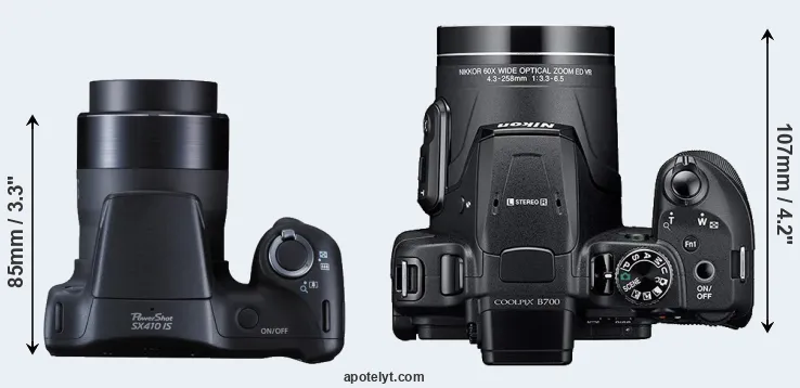 Compare SX410 versus B700 top