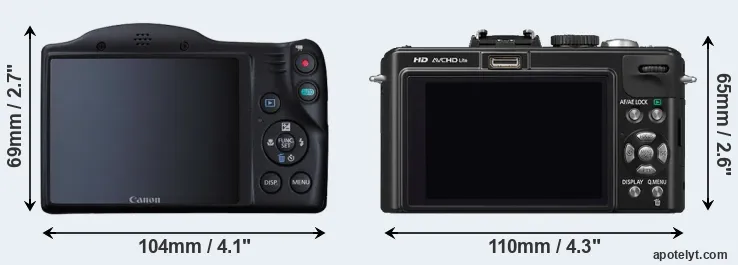 Comparison SX410 or LX5 rear