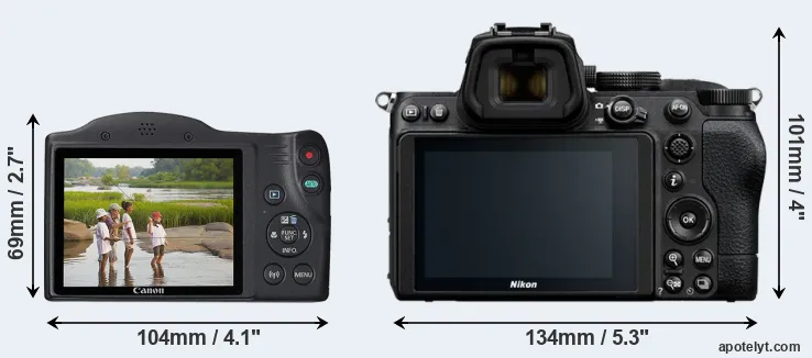 Comparison SX430 or Z5 rear