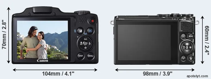 Comparison SX510 or J5 rear