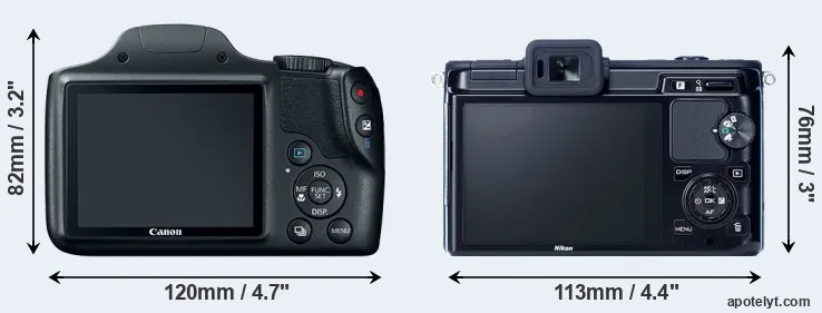 Comparison SX520 or V1 rear