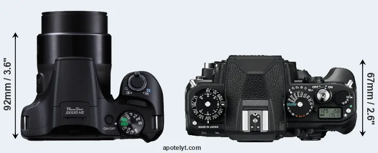 Compare SX530 versus Df top