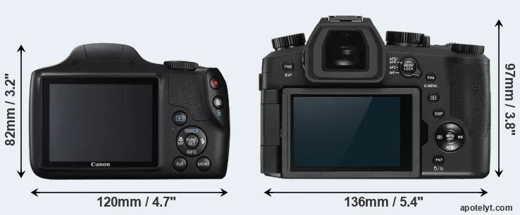 Comparison SX540 or V-LUX 5 rear