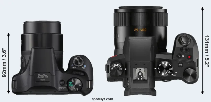 Compare SX540 versus V-LUX 5 top