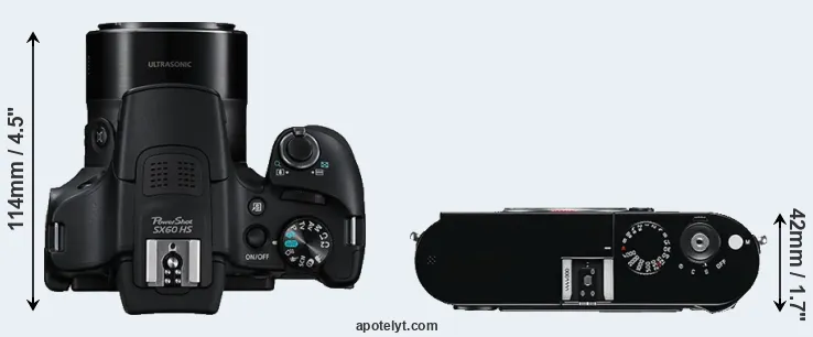 Compare SX60 versus M Typ 240 top