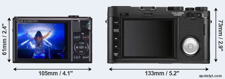 Comparison SX610 or X Vario rear