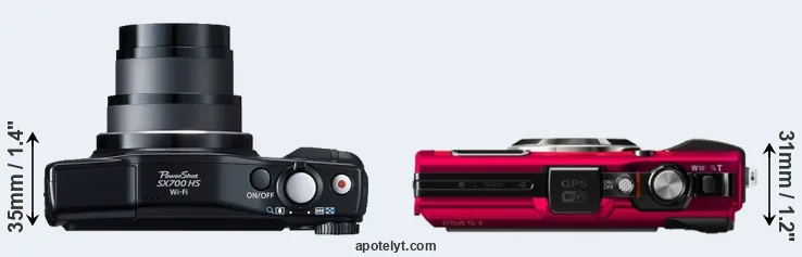 Compare SX700 versus TG-4 top