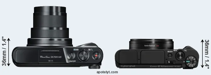 Compare SX720 versus HX95 top
