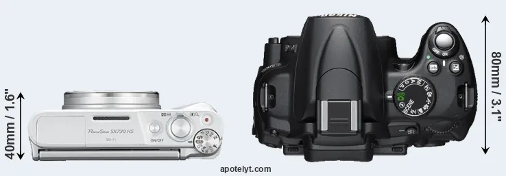 Compare SX730 versus D5000 top
