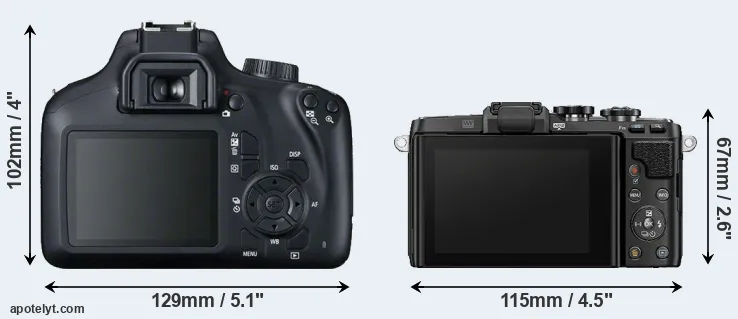 Comparison T100 or E-PL7 rear