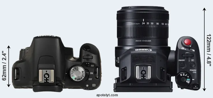 Compare T1i versus XC10 top