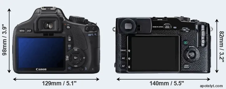 Comparison T2i or X-Pro1 rear