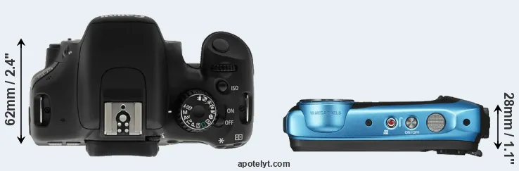 Compare T2i versus XP130 top