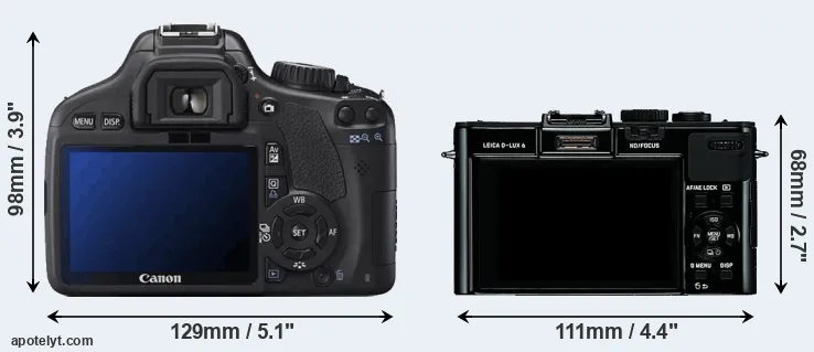 Comparison T2i or D-LUX 6 rear