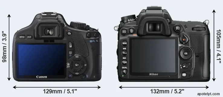 Comparison T2i or D7000 rear