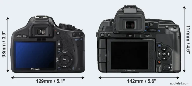 Comparison T2i or E-5 rear