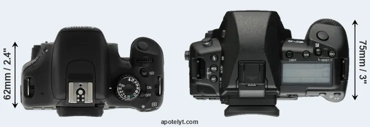 Compare T2i versus E-5 top