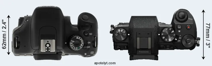 Compare T2i versus G7 top