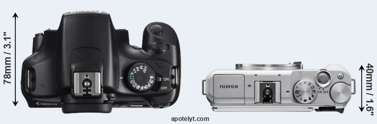 Compare T3 versus X-A5 top