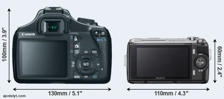 Comparison T3 or NEX-C3 rear