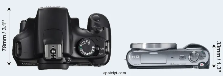 Compare T3 versus NEX-C3 top