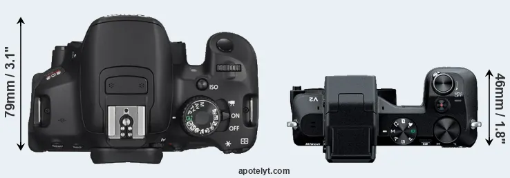 Compare T4i versus V2 top