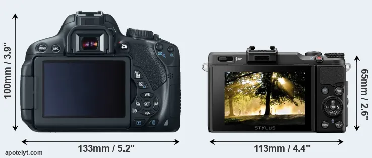 Comparison T4i or XZ-2 rear