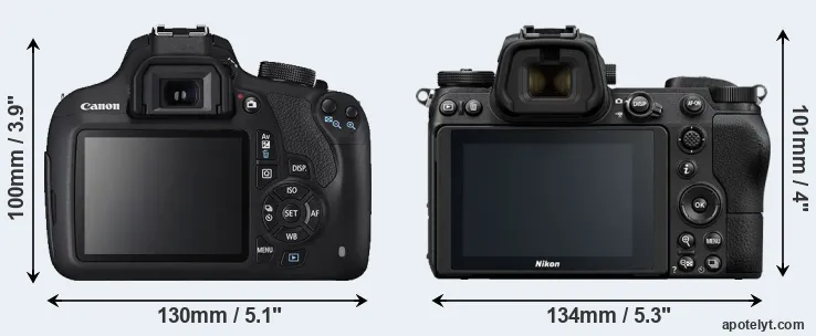 Comparison T5 or Z6 rear