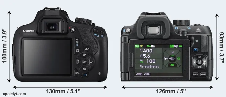 Comparison T5 or K-70 rear