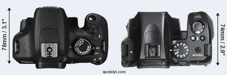 Compare T5 versus K-70 top