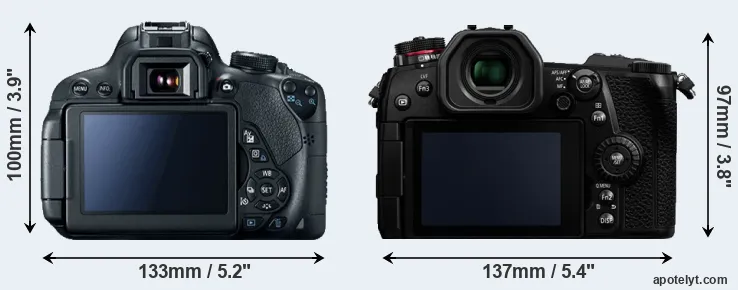 Comparison T5i or G9 rear