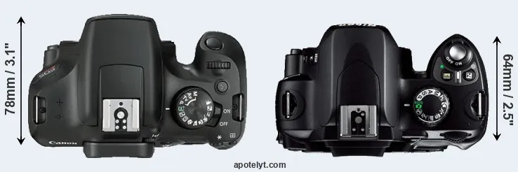 Compare T6 versus D40 top