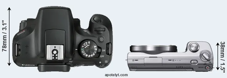 Compare T6 versus NEX-5 top
