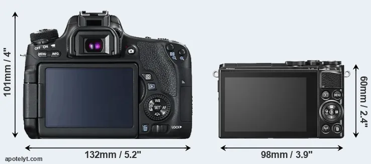 Comparison T6s or J5 rear