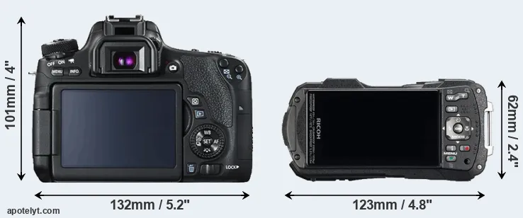 Comparison T6s or WG-60 rear