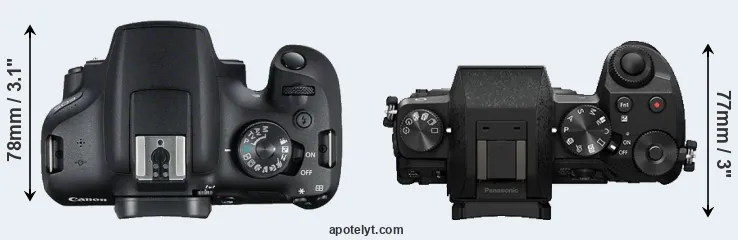 Compare T7 versus G7 top