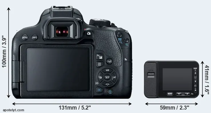 Comparison T7i or RX0 II rear