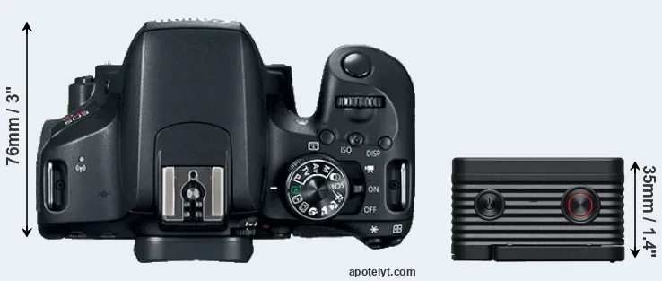 Compare T7i versus RX0 II top