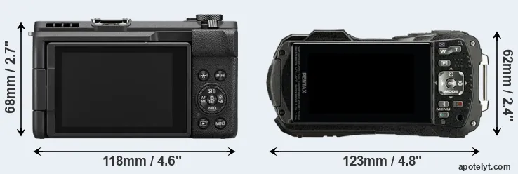Comparison V1 or WG-90 rear