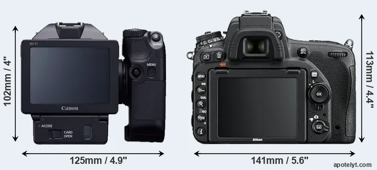Comparison XC10 or D750 rear