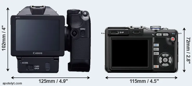 Comparison XC10 or E-PL1 rear