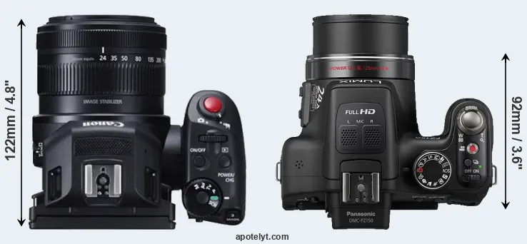 Compare XC10 versus FZ150 top