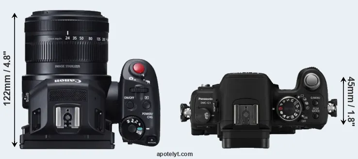 Compare XC10 versus G1 top