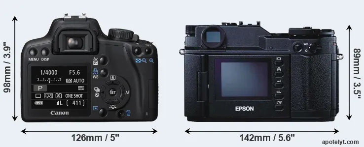 Comparison XS or R-D1 rear
