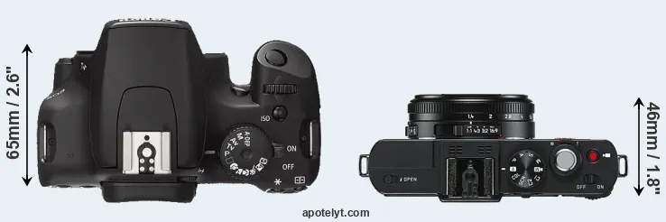 Compare XS versus D-LUX 6 top