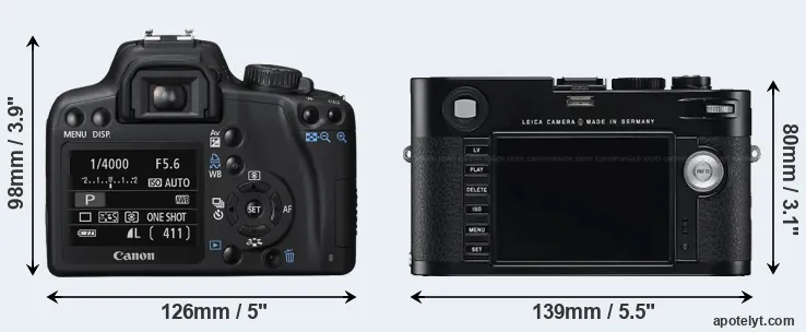 Comparison XS or M Typ 240 rear